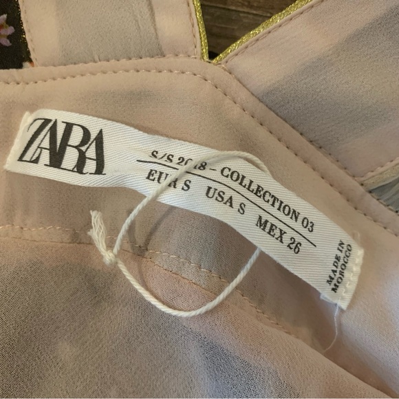 ZARA STUDIO SHIMMERY PATCHWORK DRESS - Picture 15 of 16